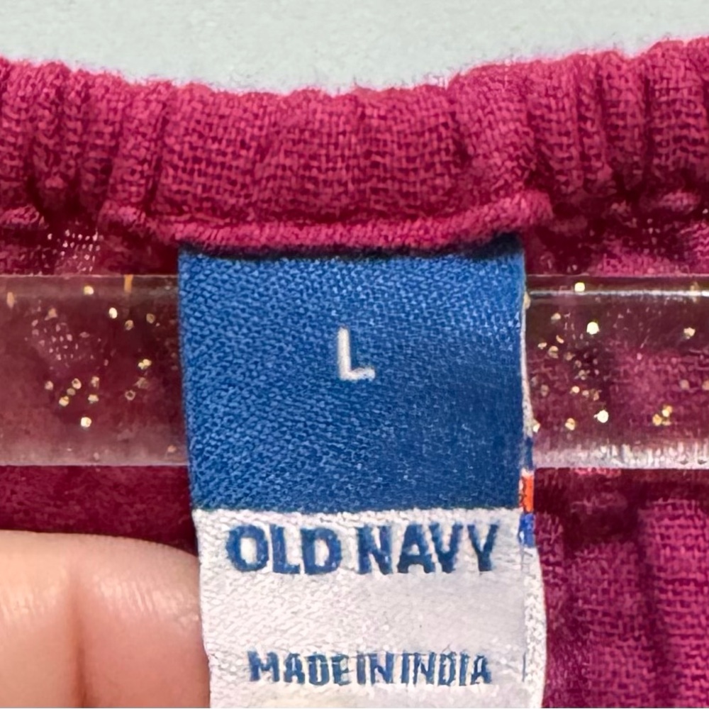 *SOLD*Old Navy Boysenberry Juice Puff-Sleeve Tiered Mini Dress Women’s Size L - Picture 3 of 9